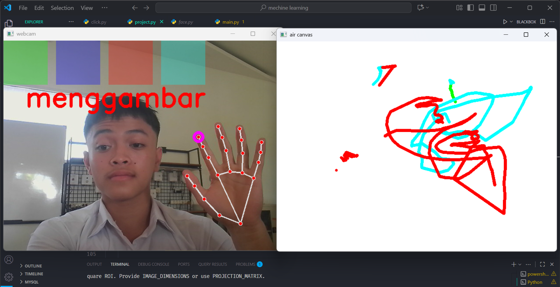 Project Title: Real-Time Air Canvas using Python | Computer Vision & Gesture Recognition